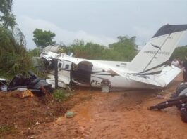 Voepass plane crash in São Paulo residential area, August 2024, with 62 aboard.